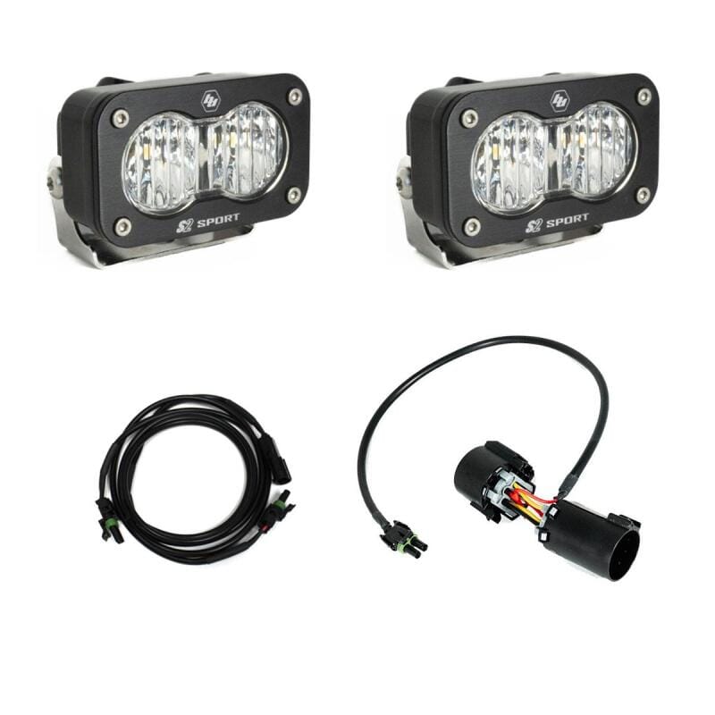 Baja Designs — Baja Designs 23-24 Ford F250/F350 Super Duty S2 Sport Dual Reverse Light Kit w/Trailer Hitch Harness