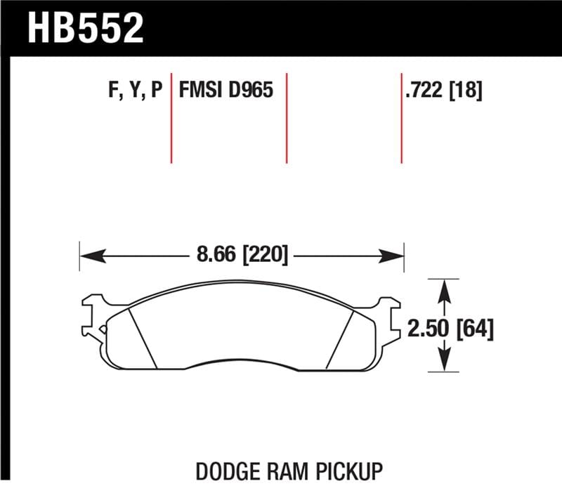 Hawk Performance — SuperDuty Disc Brake Pad