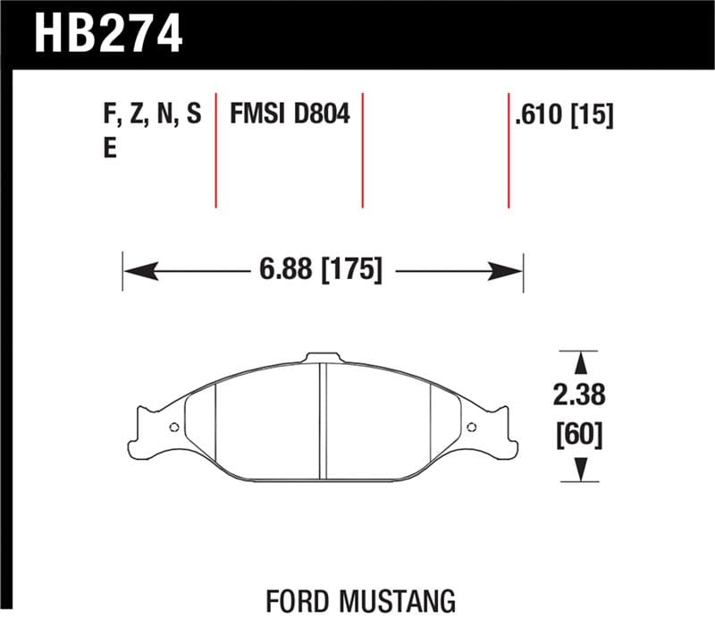 Hawk Performance — Hawk HP+ Street Brake Pads
Disc Brake Pad
