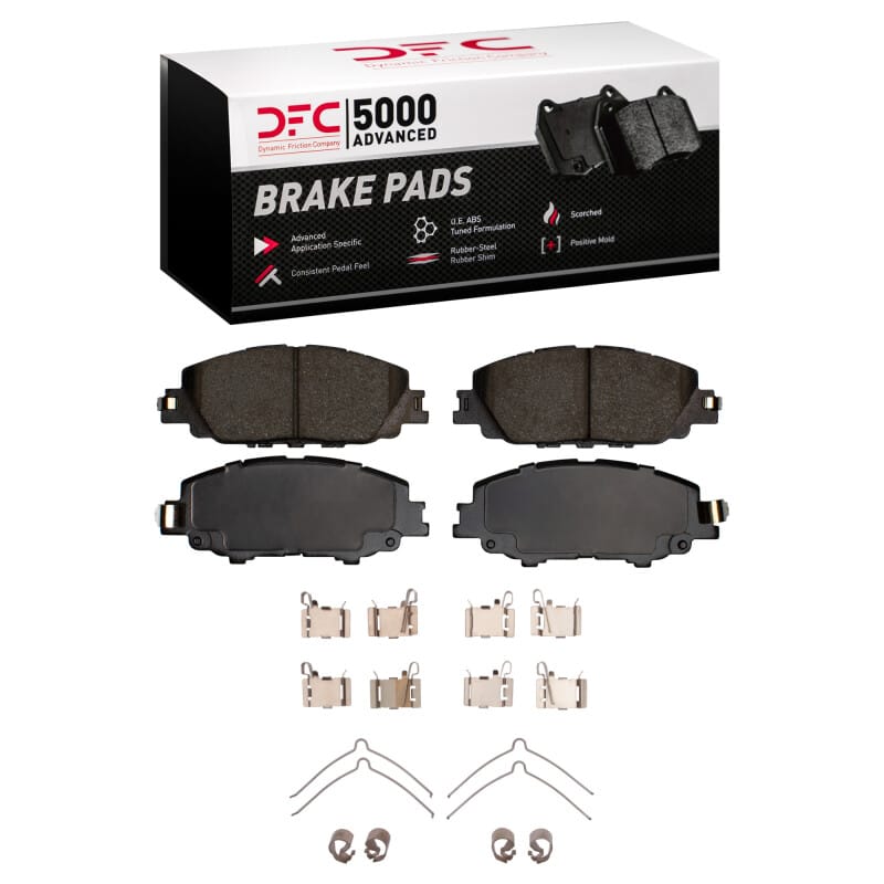 DFC — DFC 19-25 Toyota Prius Prime Front 5000 Advanced Ceramic Brake Pads and Hardware Kit
