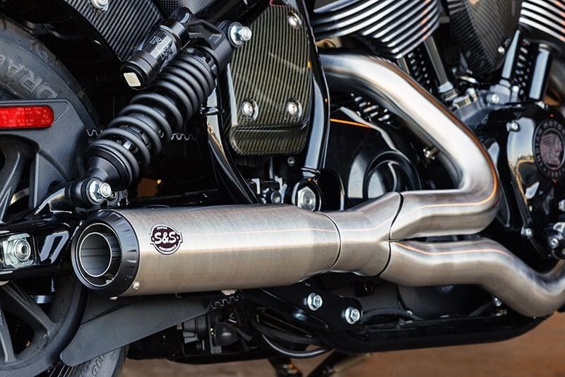 S&S Cycle — S&S Cycle 22-24 Indian 2-into-1 Long Qualifier - Brushed