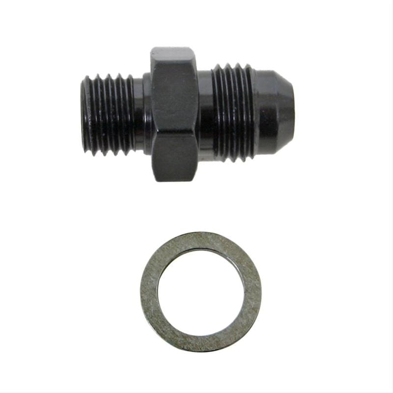 Fragola — Fragola -6AN x 12mm x 1.5 Male Adapter-Weber - Black