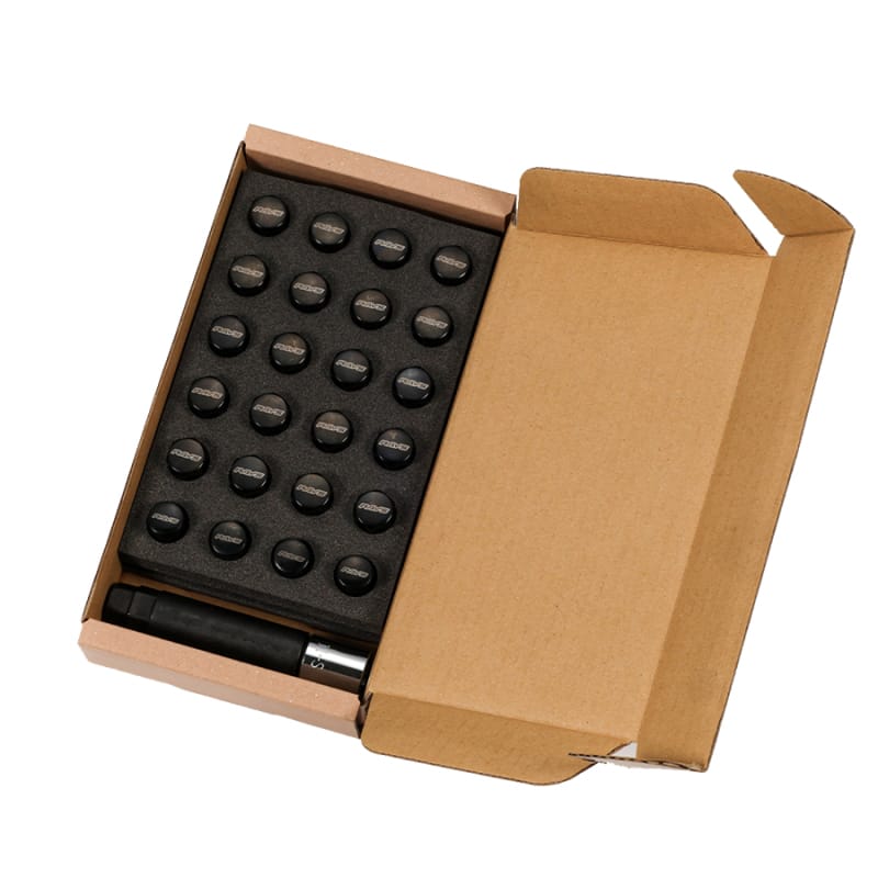 Rays — Rays M12x1.50 6 Hole 24pc Lock & Nut Set - Black