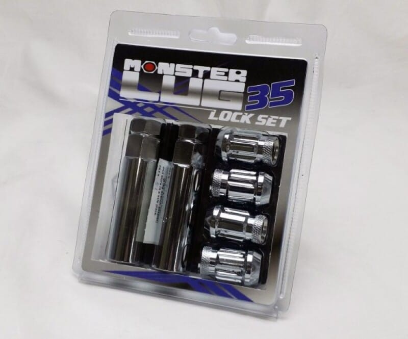 Wheel Mate — Wheel Mate Monster 35 Lock Set - Chrome 1/2in