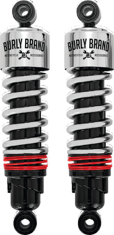 Burly Brand — Burly Brand FLH Slammer Shocks - Chrome