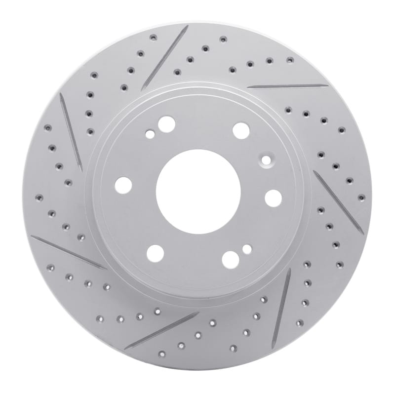 R1 Concepts — R1 09-20 Chevrolet Tahoe Front Left Drilled & Slotted Geo-Carbon Rotor