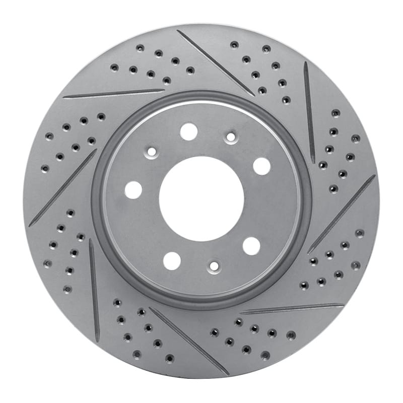 R1 Concepts — R1 03-08 Cadillac Seville Front Right Drilled & Slotted Geo-Carbon Rotor