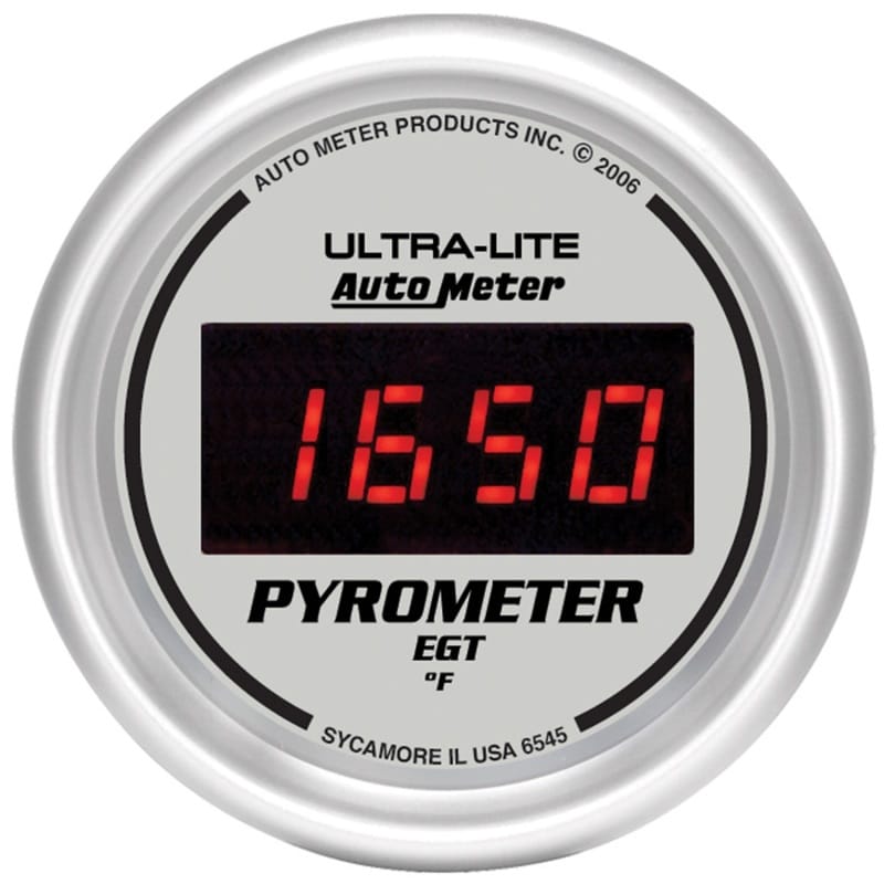 AutoMeter — Autometer Ultra-Lite 52MM 0-2000 Degree Digital Pyrometer
2-1/16" E.G.T. PYROM