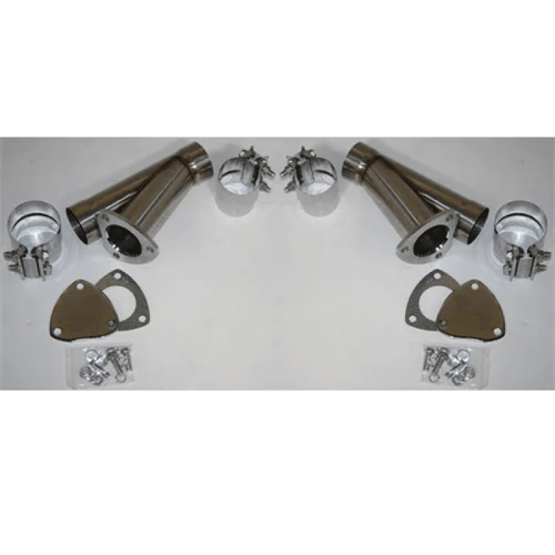Granatelli Motor Sports — Granatelli 4.0in Stainless Steel Manual Dual Exhaust Cutout Kit w/Slip Fit & Band Clamps
Exhaust Cut-Out