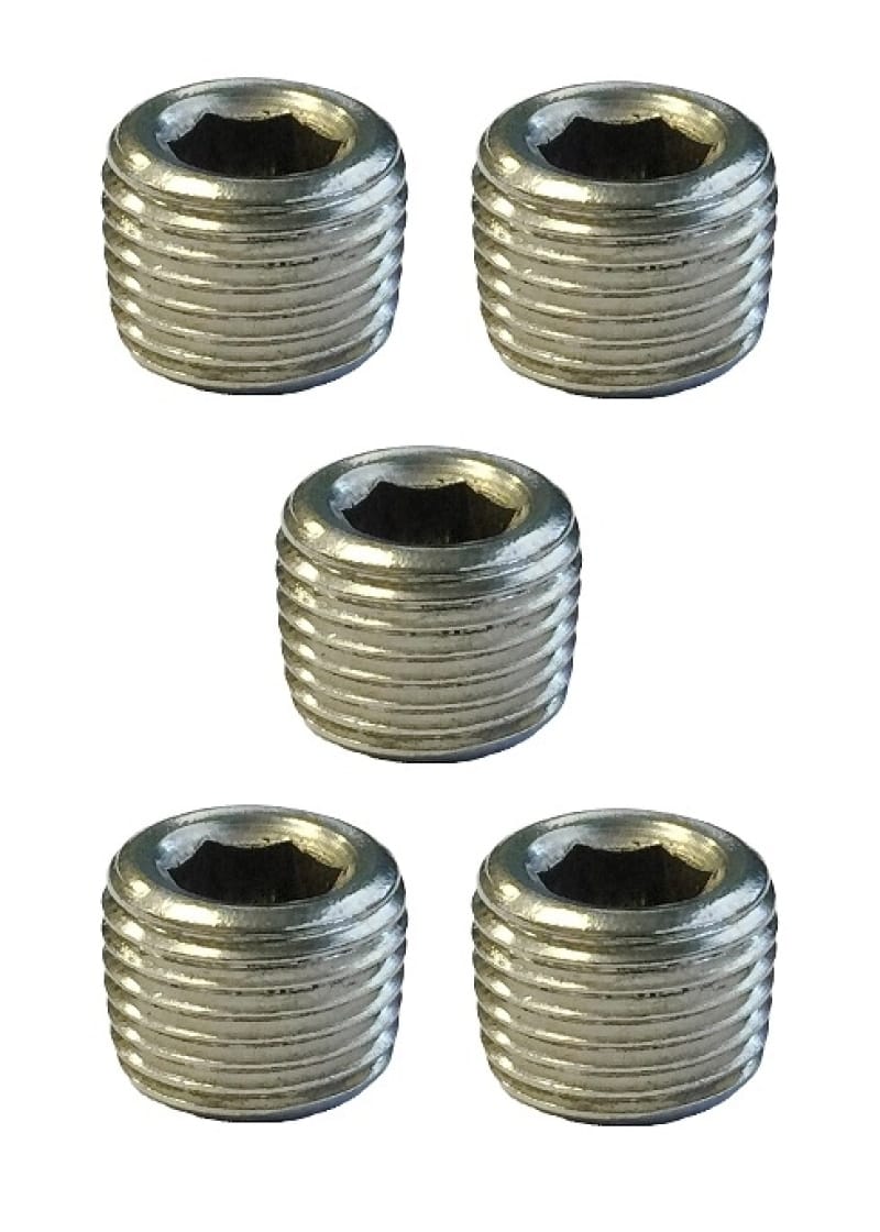 Torque Solution — Torque Solution Stainless Steel 1/8 in NPT Plug: Universal 5 Pack