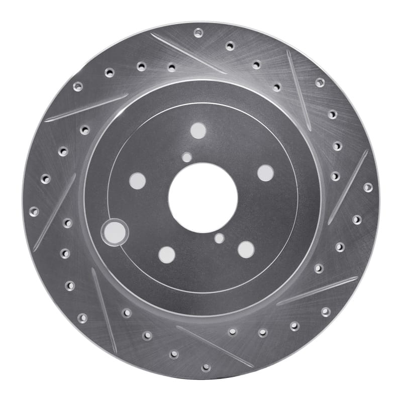 R1 Concepts — R1 08-20 Subaru WRX STI Rear Right Drilled & Slotted Silver Brake Rotor
R1 Brake Rotor Drill