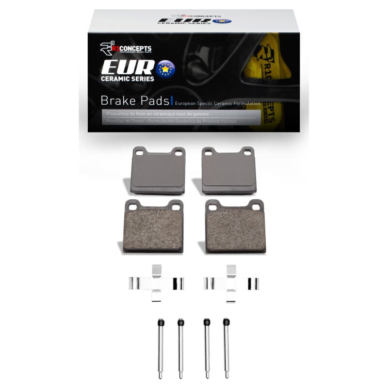 R1 Concepts — R1 63-65 Porsche 356 Front Euro Ceramic Pads & Hardware Kit
R1 Euro Ceramic Pads