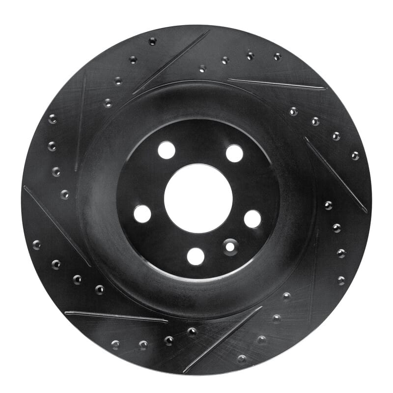 R1 Concepts — R1 16-26 Polestar Polestar 2 Rear Left Drilled & Slotted Black Brake Rotor
R1 Brake Rotor Drill