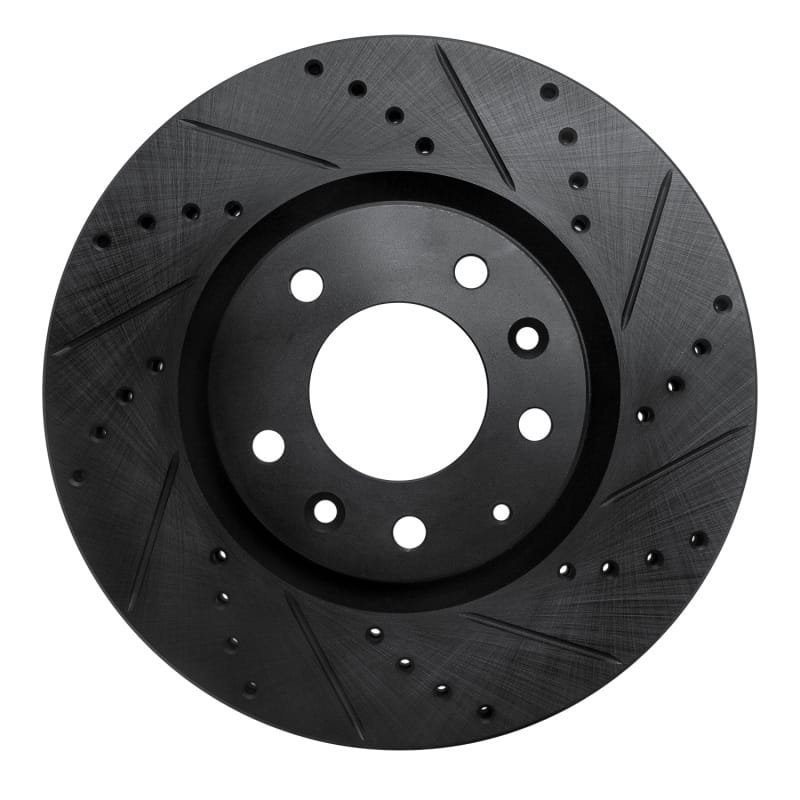 R1 Concepts — R1 04-08 Mazda RX-8 Front Right Drilled & Slotted Black Brake Rotor
R1 Brake Rotor Drill