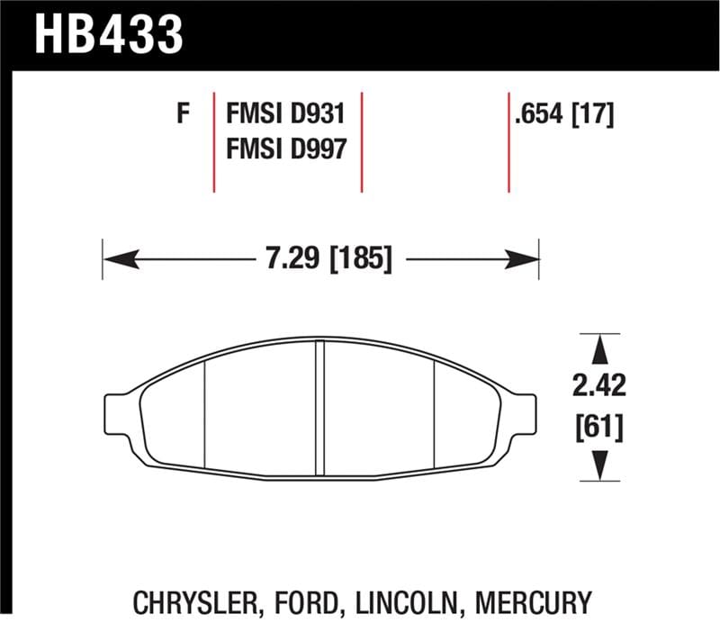 Hawk Performance — Hawk HPS Street Brake Pads
Disc Brake Pad