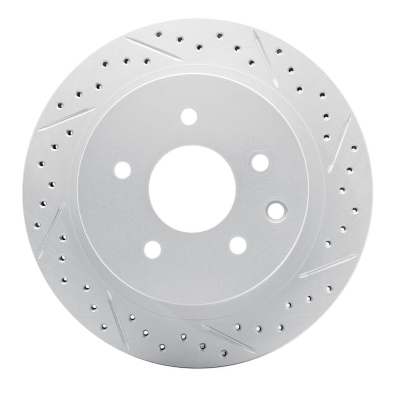 R1 Concepts — R1 02-25 Infiniti G35 Rear Right Drilled & Slotted Geo-Carbon Rotor