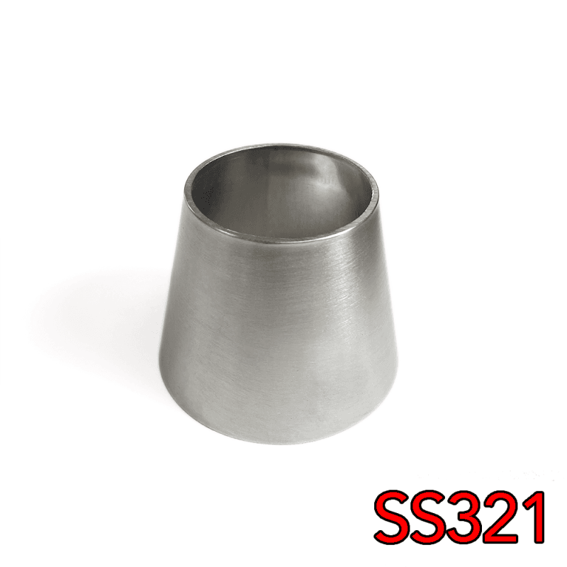 Stainless Bros — Stainless Bros 1.5in to 2in SS321 Transition Reducer 1.1875in Overall Length - 16GA/.065in Wall