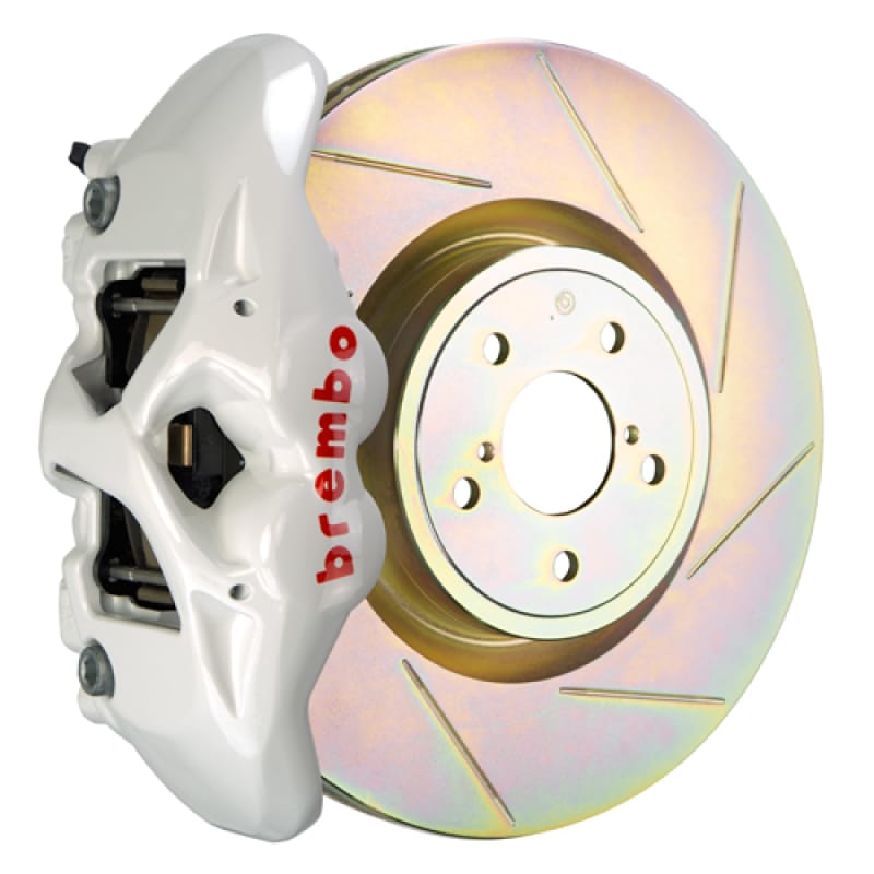 Brembo — Brembo 12-16 FR-S Front GT BBK 4 Piston Cast 326 x30 1pc Rotor Slotted Type1-White