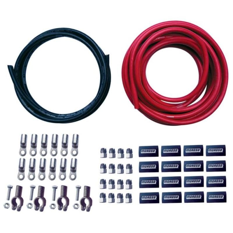 Moroso — Moroso Remote/Dual Battery Cable Kit (w/Screw Terminals)