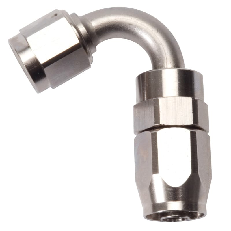 Russell — Russell Performance -6 AN Endura 120 Degree Full Flow Swivel Hose End (With 9/16in Radius)
Hose Fitting