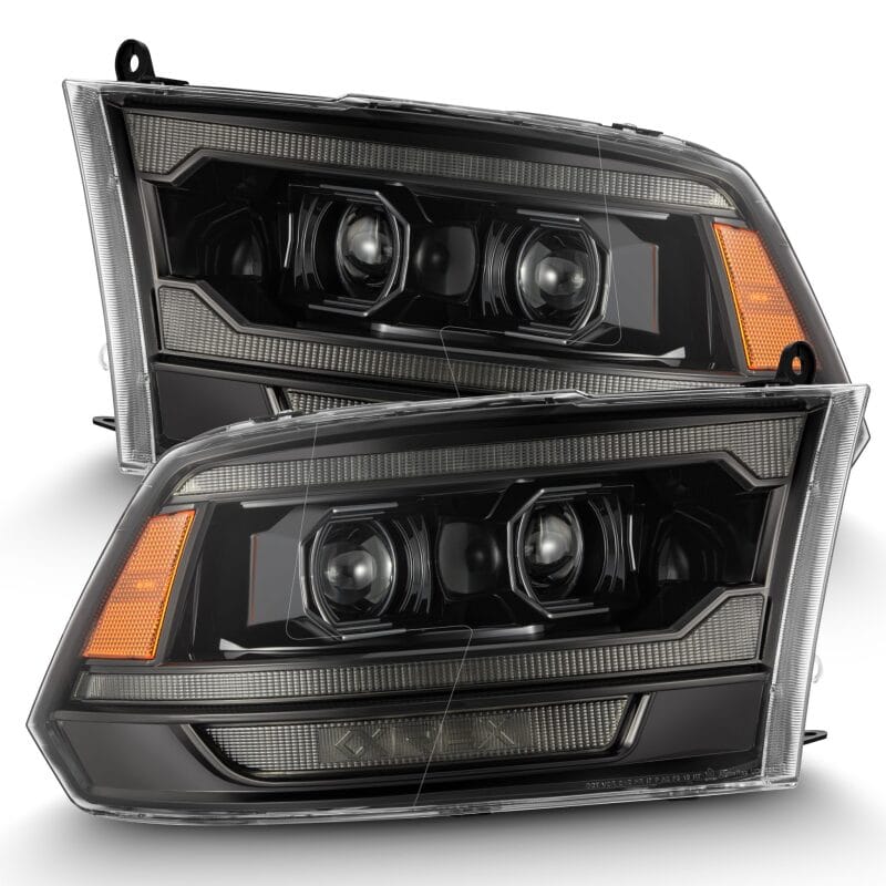 AlphaRex — AlphaRex 09-18 Ram 2500 LUXX LED Proj Headlight Plank Style Alpha Blk w/Activ Light/Seq Signal/DRL
Projector Headlights