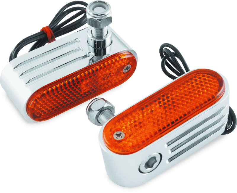 BikeMaster — 5/16" Mounting, Single Bulb, Amber Lens