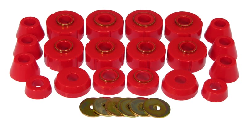Prothane — Prothane 78-79 Ford Bronco Body Mount Kit - Red
BODY/SUB-FRAME MNTS