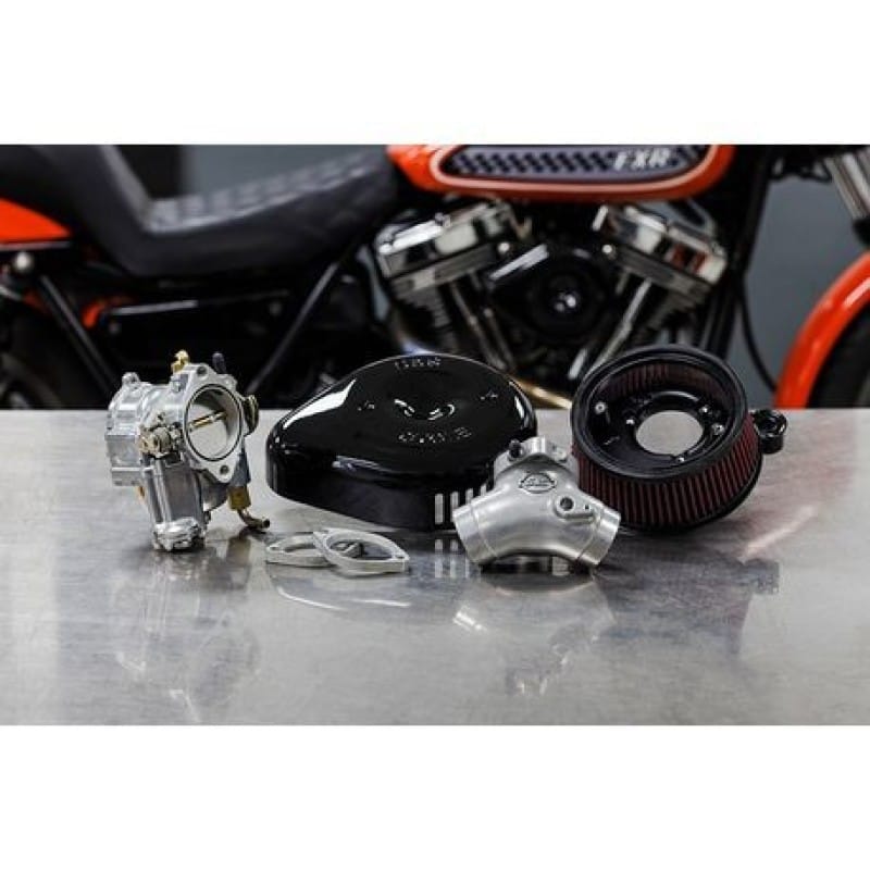 S&S Cycle — S&S Cycle 84-99 BT Super G Carburetor & Stealth Air Cleaner Kit w/ Black Teardrop