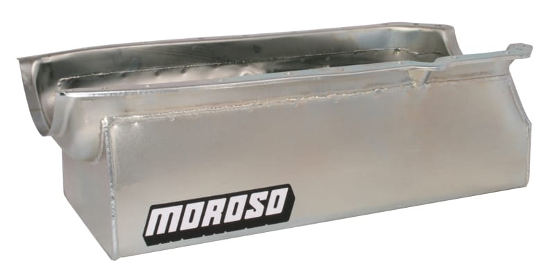 Moroso — Moroso 65-Up Oldsmobile V-8 (330-455) Marine Stroker Box Sump Flat Bottom 10qt 7.25in Steel Oil Pan
