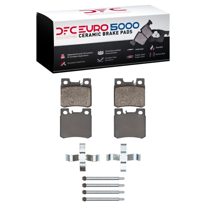 DFC — DFC 93-95 Mercedes-Benz 300TE Rear Euro 5000 Ceramic Brake Pads and Hardware Kit
DFC EURO Pads + HW