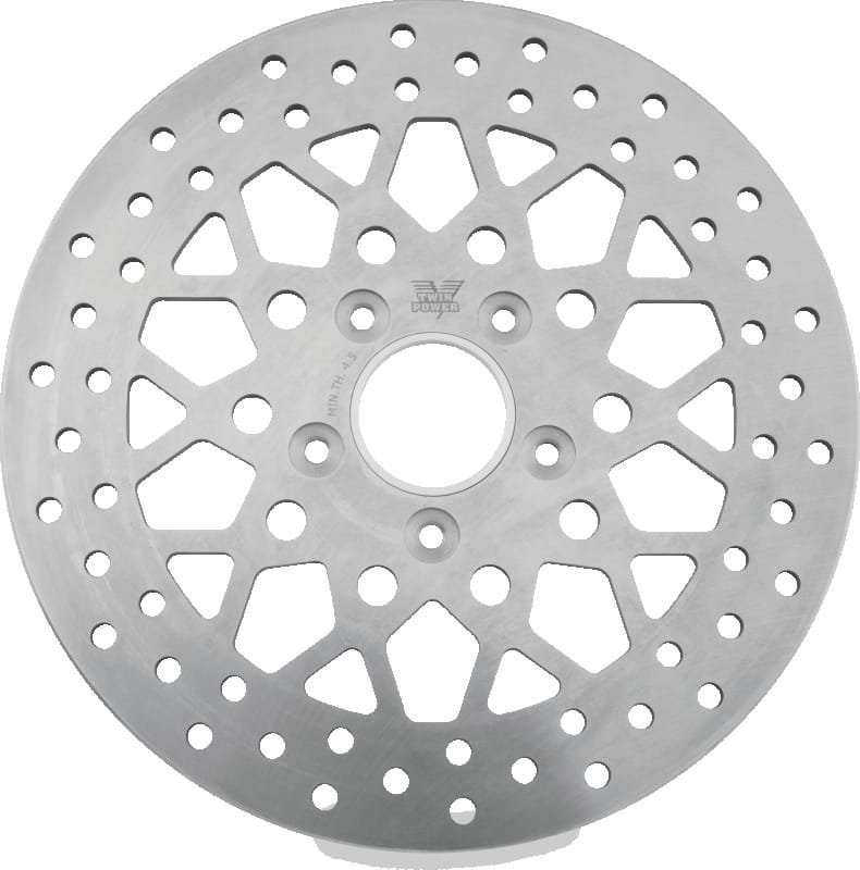 TwinPower — Twin Power 84-17 Big Twin Exc 11.8 and Lug Mount 84-13 XL Front 11.5 Solid Rotor Mesh