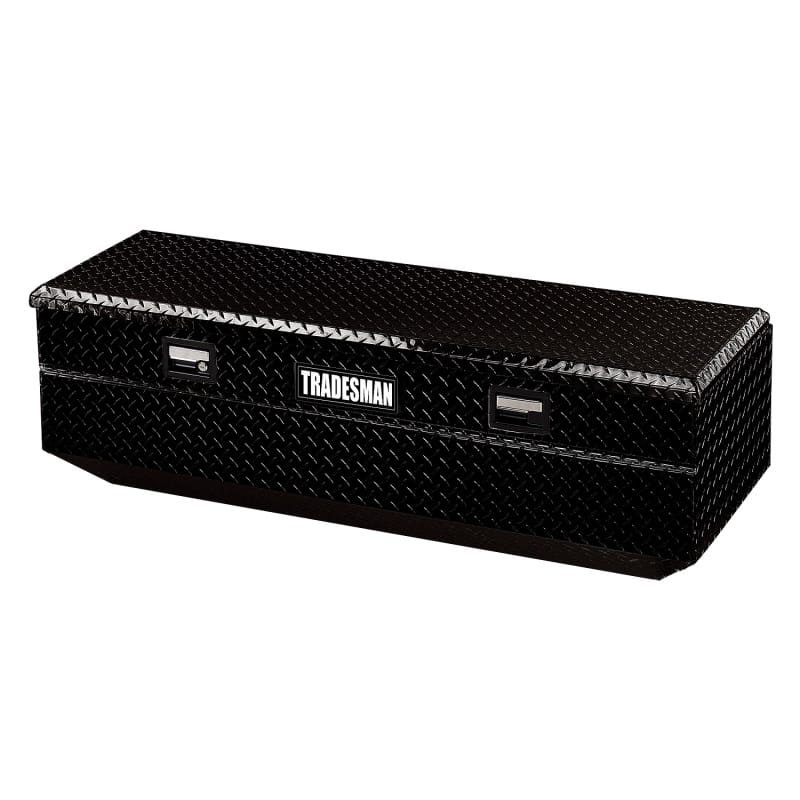 Tradesman — Tradesman Aluminum Flush Mount Truck Tool Box (56in.) - Black