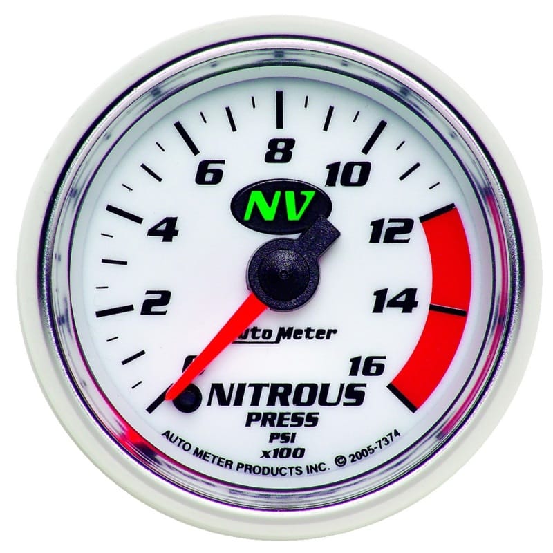 AutoMeter — Autometer 2-1/16in 0-1600 PSI Full Sweep Digital Stepper Motor Nitrous Pressure Gauge
2-1/16" NITROUS, 0-1
