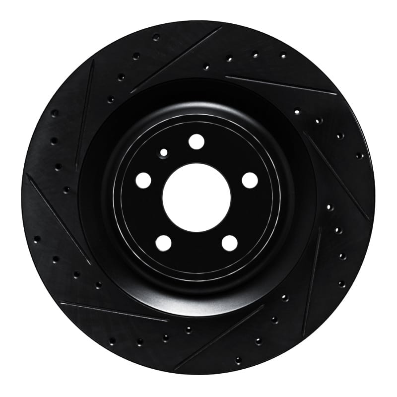 R1 Concepts — R1 15-18 Porsche Macan Rear Left Drilled & Slotted Black Brake Rotor
R1 Brake Rotor Drill