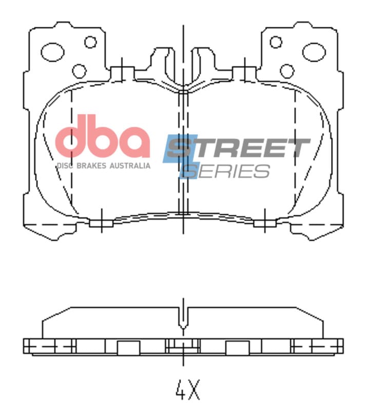 DBA — DBA 2017+ Lexus LC500 Street Series Rear Brake Pads
Brake Pad