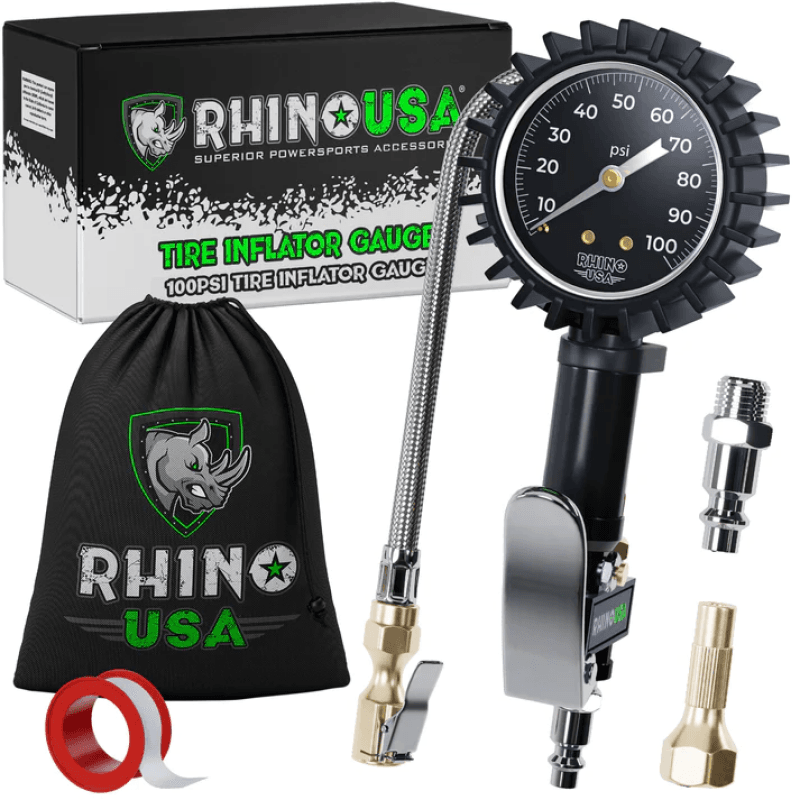 Rhino USA — Rhino USA 100 Psi Analog Tire Inflator Gauge
Tire Guage