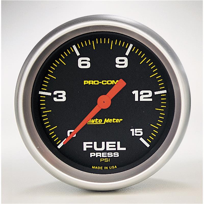 AutoMeter — Autometer Pro-Comp Digital Stepper Motor 2-5/8in 0-15 PSI Fuel Pressure Gauge
2-5/8" FUEL PRESS, 0