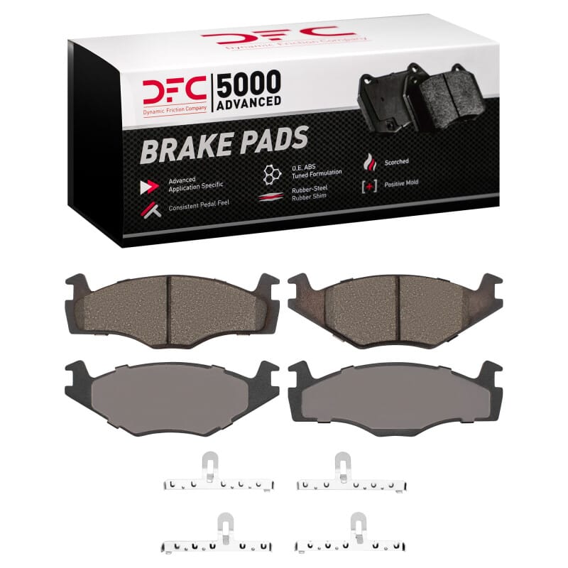 DFC — DFC 84-93 Volkswagen Golf Front 5000 Advanced Low Metallic Brake Pads and Hardware Kit
DFC Brake Pad Set