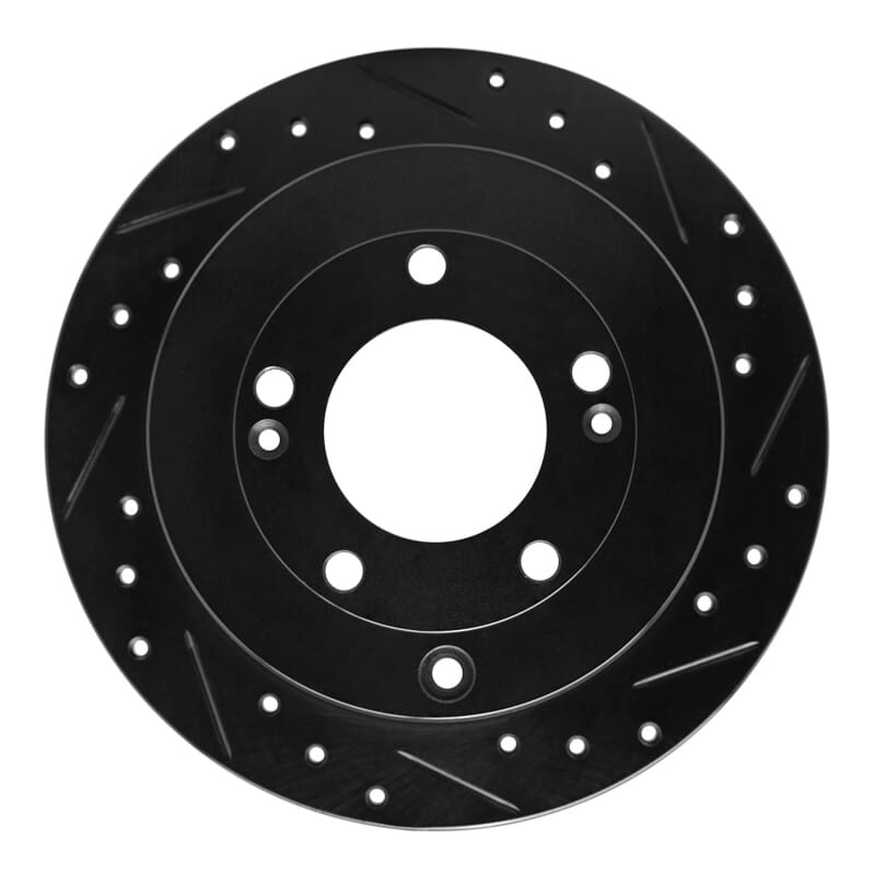 R1 Concepts — R1 06-09 Hyundai Azera Rear Right Drilled & Slotted Black Brake Rotor
R1 Brake Rotor Drill