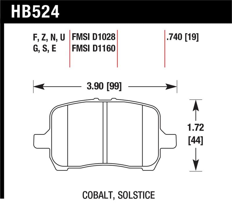 Hawk Performance — HPS Disc Brake Pad