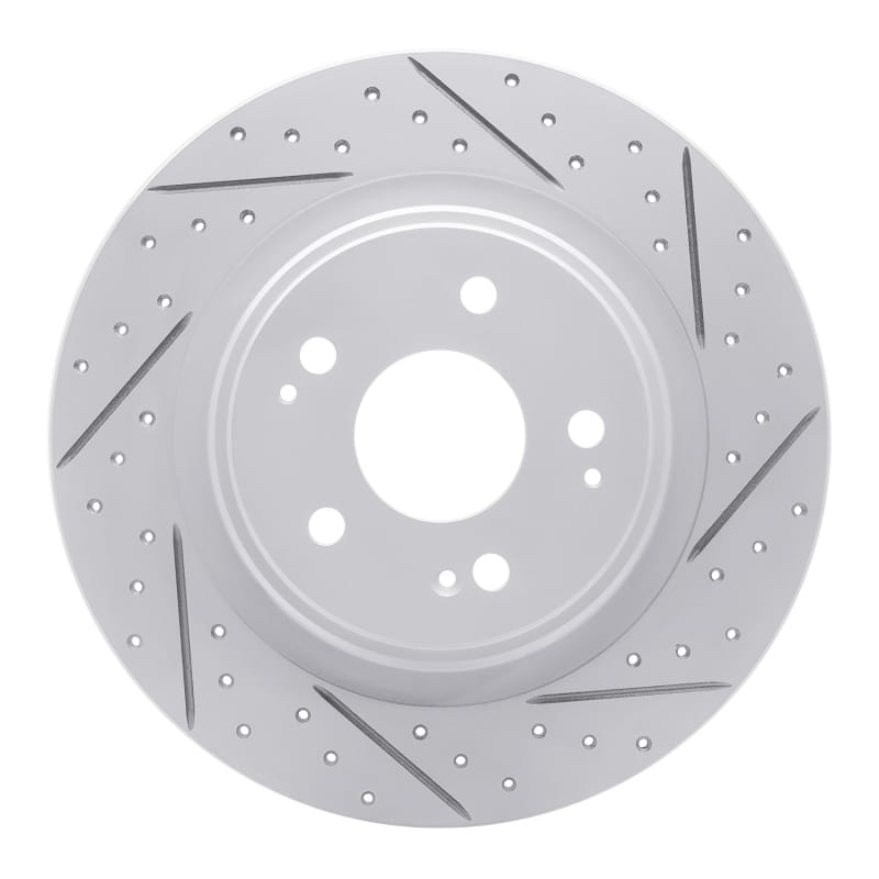 R1 Concepts — R1 17-20 Acura Mdx Rear Right Drilled & Slotted Geo-Carbon Rotor