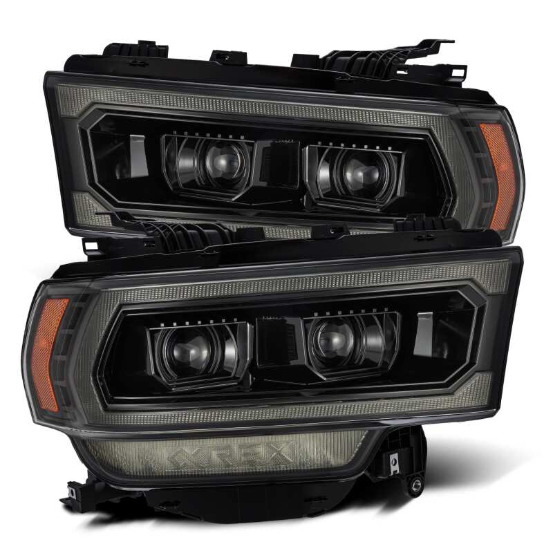 AlphaRex — AlphaRex 19-21 Ram 2500 LUXX LED Proj Headlights Plank Style Alpha Blk w/Activ Light/Seq Signal/DRL
Projector Headlights