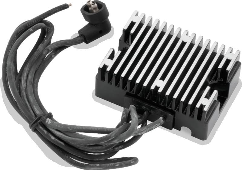 TwinPower — Twin Power 89-99 Big Twin Except Twin Cam Voltage Regulator Black Replaces H-D 74519-88 32 Amp
