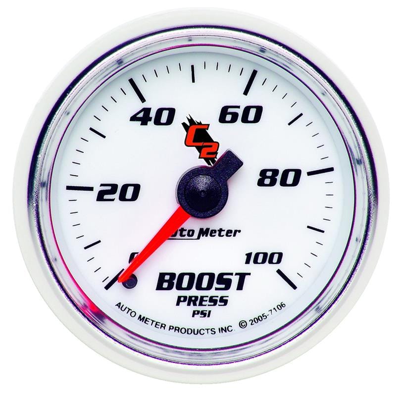 AutoMeter — Autometer C2 52mm 0-100 PSI Mechanical Boost Gauge
GA 2" BST 100PSI M C