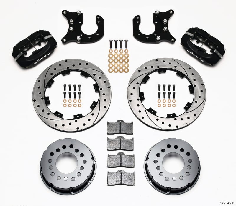 Wilwood — Wilwood Forged Dynalite P/S Rear Kit Drilled Rotor Chevy 12 Bolt-Spec 3.15in Bearing
BRAKE KIT
