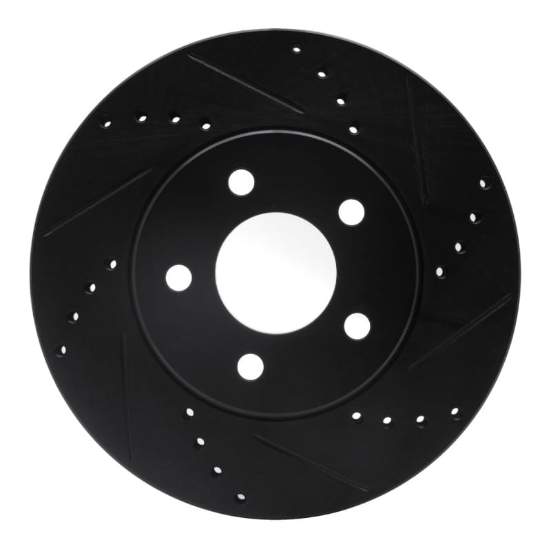R1 Concepts — R1 05-10 Ford Mustang Front Right Drilled & Slotted Black Brake Rotor
R1 Brake Rotor Drill