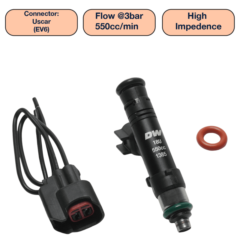 DeatschWerks — DeatschWerks Universal 550cc Single Fuel Injector / 60mm Length / 14mm O-Ring Seals
Fuel Injectors