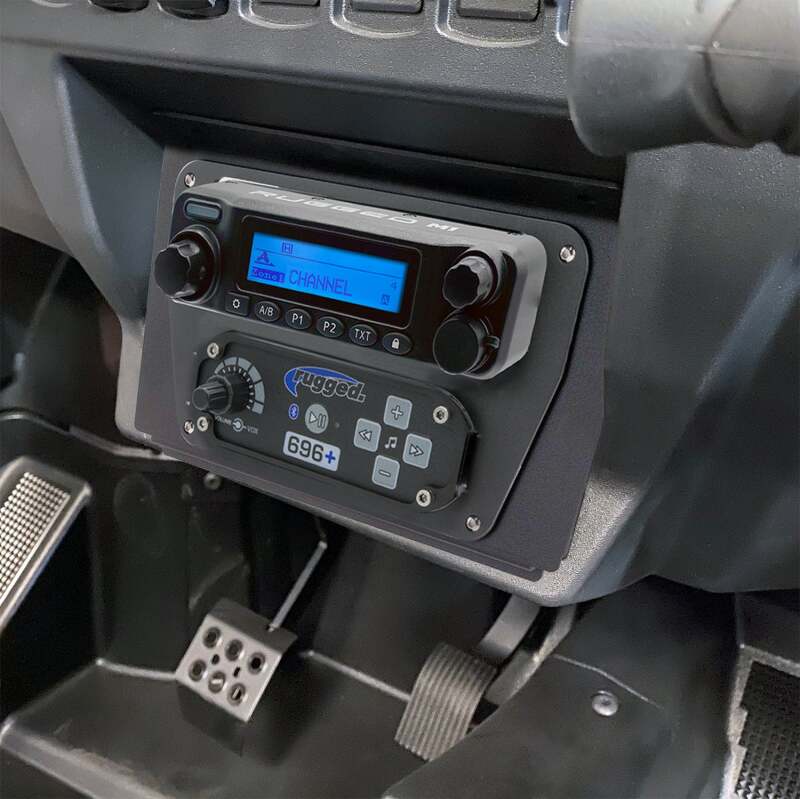 Rugged Radios — Rugged Radios Polaris XP1 Mount Kit - M1 / G1 / RM60 / GMR45 - M1/G1/RM45/RM60/GMR45 w/Switch Holes
