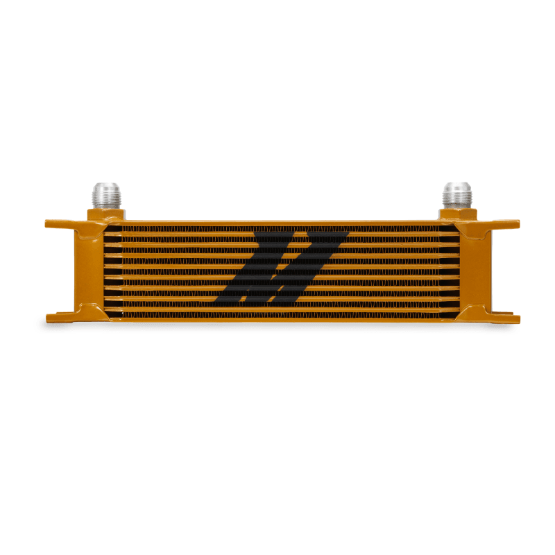 Mishimoto — Mishimoto Universal 10 Row Oil Cooler - Gold
