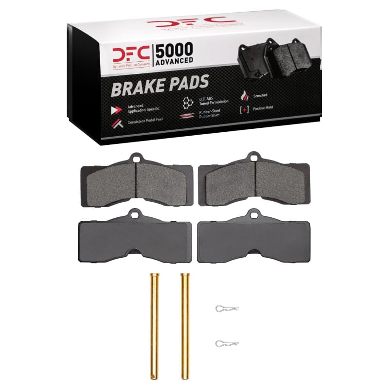 DFC — DFC 63-82 Chevrolet Corvette Rear/Front 5000 Advanced Semi Metallic Brake Pads and Hardware Kit
DFC Brake Pad Set